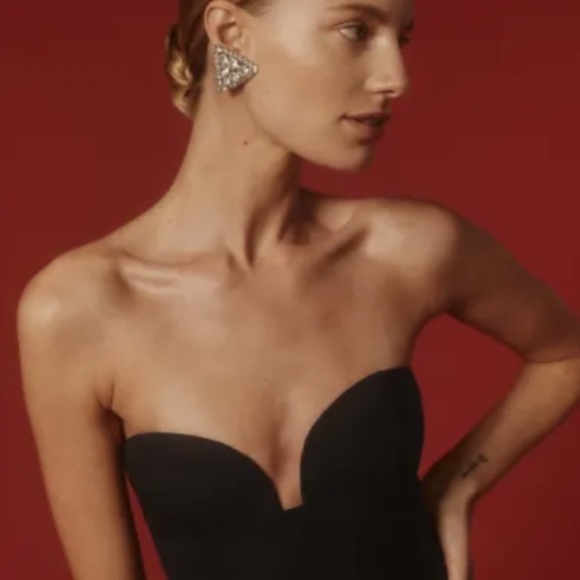 Reformation Joline Dress size 6 black - Picture 5 of 7